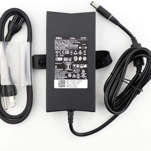 Dell 130-Watt 3 AC Adapter, 19.5 Volts-6.7A with 6 ft. Power Cord (Original from USA)