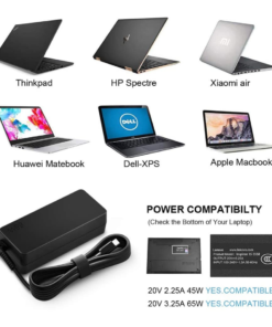 USB-C Laptop Charger 65W 45W for Lenovo Adapter: Chromebook C330 S330 100e 300e 500e Yoga C930 C940 S730 720 730 910 920 13 IdeaPad 730s ThinkPad X1 Carbon T480 T480s T570 T580 GX20P92530 Power Supply