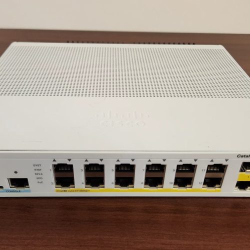 Cisco Catalyst 2960-C Series | Model WS-C2960C-12PC-L | 12 Port PoE Compact Switch | USA Pre-Owned