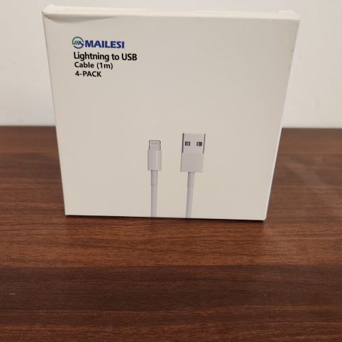 Replacement Lightning to USB Cable (1m) for iPhone & iPad – 4-Pack