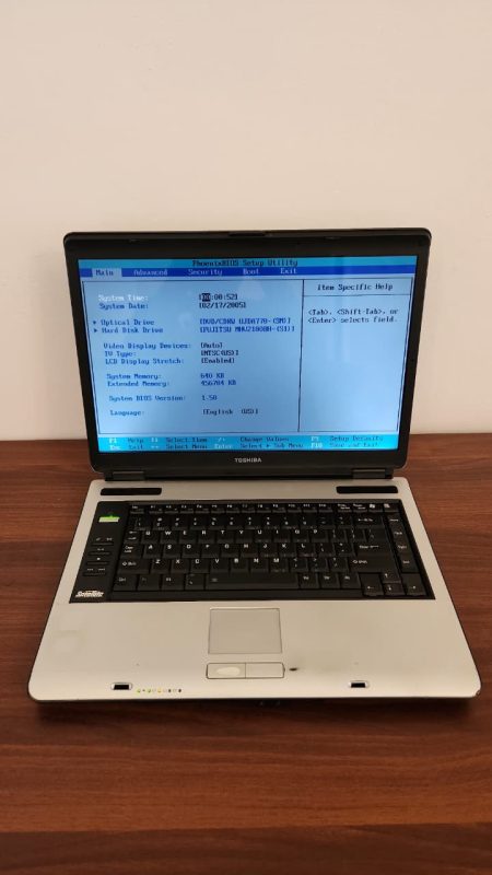 SOLD AS IS Toshiba Satellite PSAA2U-01Y018 Laptop – 512MB RAM | 100GB HDD | Pre-Owned