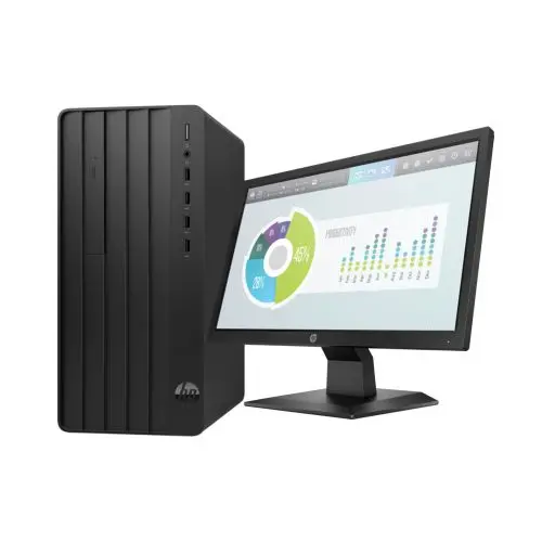 HP Pro Tower 290 G9 | Core i3-12100 | 8GB RAM | 256GB SSD | DOS + HP P204 19.5" Monitor