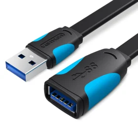 Vention USB 3.0 A Male to A Female Extension Cable 1.5M Black PVC Type