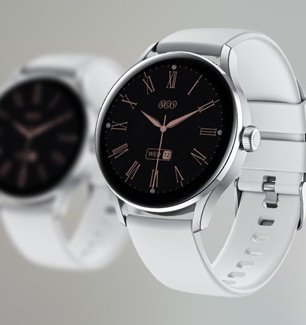QCY Elite Smart Watch (Silver, Gray)