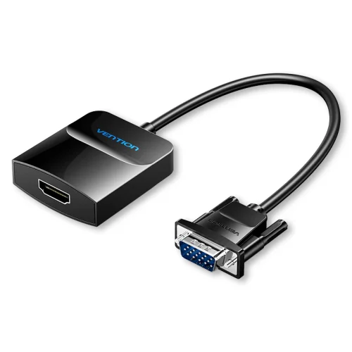 Vention VGA to HDMI Converter with Female Micro USB and Audio Port 0.15M Black