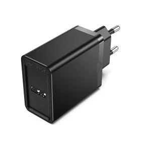 Vention 1-port USB Wall Charger (12W) UK-Plug Black