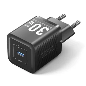 Vention 1-port USB-C GaN Charger (30W) UK-Plug Black