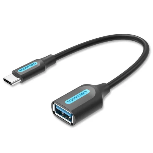 Vention USB 3.1 (Gen 1) C Male to A Female OTG Cable 0.15M Black PVC Type