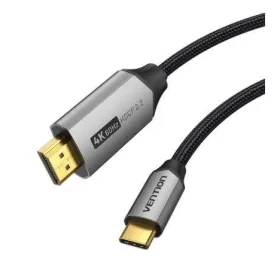 Vention Cotton Braided USB-C to HDMI Cable 1M Black Aluminum Alloy Type