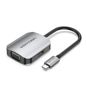 Vention USB-C to HDMI Converter 0.15M Gray Aluminum Alloy Type