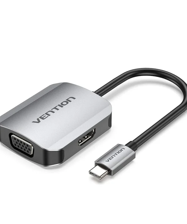 Vention USB-C to HDMI Converter 0.15M Gray Aluminum Alloy Type