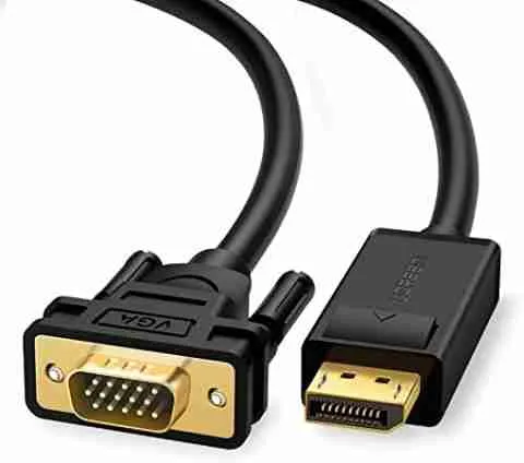 UGREEN DP Male to VGA Male Cable 1.5m (Black)