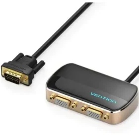 Vention 1 In 2 Out VGA Splitter Black Aluminum Alloy Type