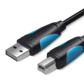 Vention USB 2.0 A Male to B Male Printer Cable with 2*Ferrite Core 5M Black