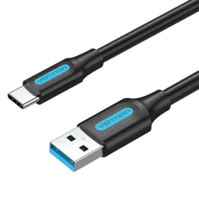 Vention USB 3.0 A Male to C Male Cable 1M Black PVC Type