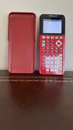 Texas Instruments TI-84 Plus CE Graphing Calculator | Red Color | 35MB Storage | SAT & ACT Approved | USA Pre-Owned - Image 3