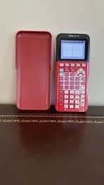 Texas Instruments TI-84 Plus CE Graphing Calculator | Red Color | 35MB Storage | SAT & ACT Approved | USA Pre-Owned
