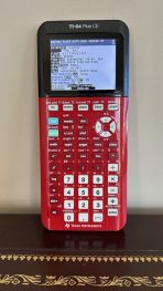 Texas Instruments TI-84 Plus CE Graphing Calculator | Red Color | 35MB Storage | SAT & ACT Approved | USA Pre-Owned - Image 5