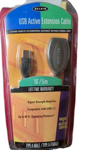 Belkin USB Active Extension Cable 5m Type A Male / Type A Female