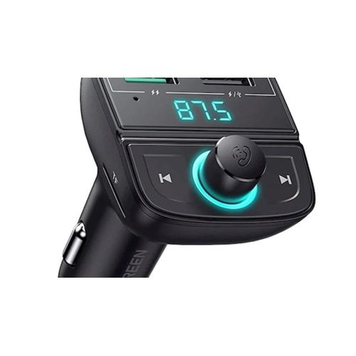 UGREEN Bluetooth Car Charger (5.0 + PD + QC3.0 + USB Flash Drive + TF) – Black