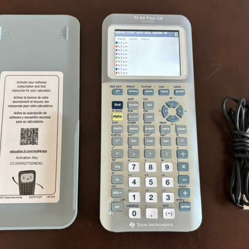 NEW Texas Instruments TI-84 Plus CE Python Graphing Calculator, Fractal Frost (Metallic)
