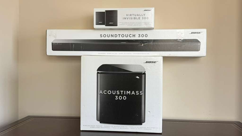 Bose Acoustimass 300 Subwoofer | SoundTouch 300 Soundbar | Virtually Invisible 300 Speakers