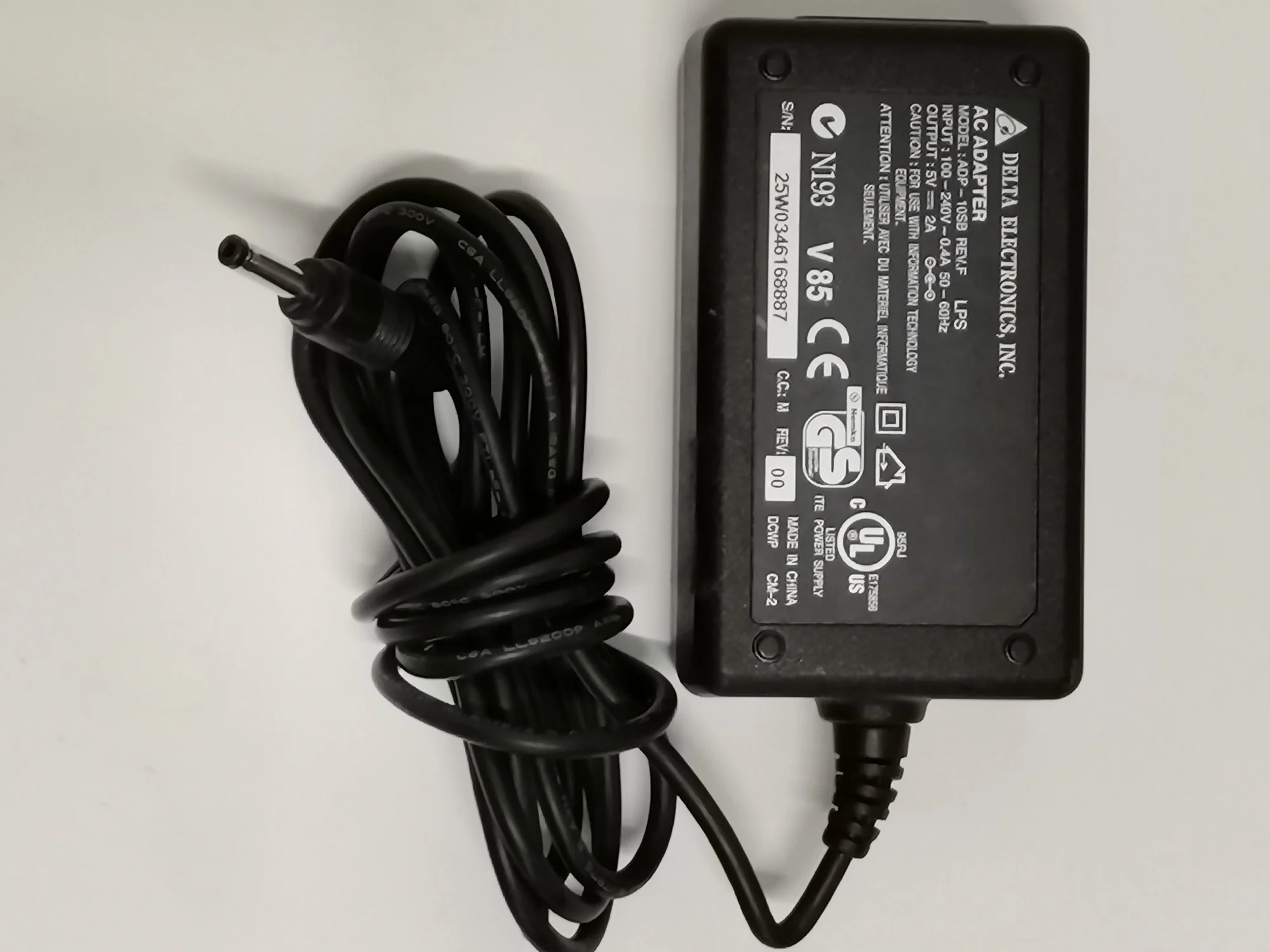 Delta Electronics AC Adapter ADP-10UB 10W USA Pre-Owned Delta Electronics AC Adapter ADP-10UB 10W USA Pre-Owned