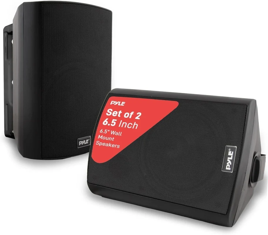 Pyle PDWR62BTBK Bluetooth Outdoor Speakers (Pair) | USA Pre-Owned