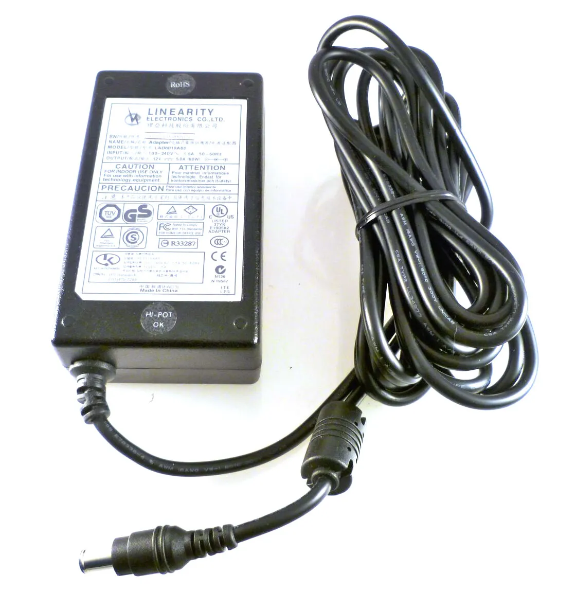 s-l1600-2023-03-15T101700.189 Linearity 1 Electronics AC/DC Adapter LAD6019AB5 (A) 60W | USA Pre-Owned