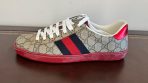 New Genuine/Original Gucci Kids Ace GG Supreme Sneaker Style 429445 96G50 9767 Size 6+ USA Pre-Owned