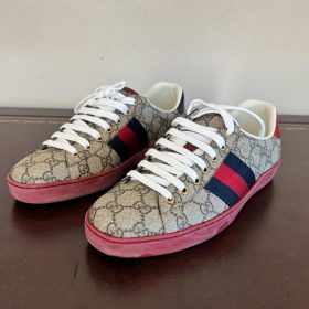 New Genuine/Original Gucci Kids Ace GG Supreme Sneaker Style 429445 96G50 9767 Size 6+ USA Pre-Owned