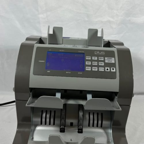 PLUS P-624 Banking Machines Currency Bill Counter Money Counter Mixed Denomination CF/UV USA Pre-Owned