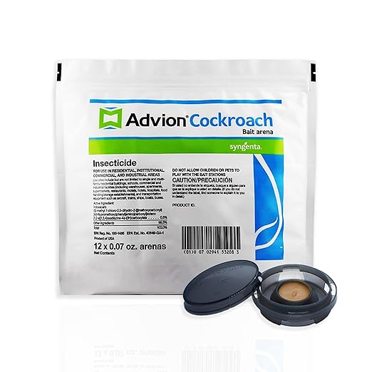 Advion Cockroach Bait Arena 12 Count | Professional Roach Bait Stations | Brand New