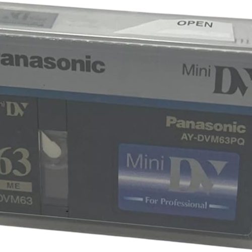 Buy the Panasonic Mini DV Digital Video Cassette. Brand-new Mini DV recording tape for compatible digital camcorders, perfect for home videos, events, business recording, and digital video archiving.