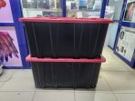 HDX 77 Gal. Tough Storage Tote with Wheels | Heavy-Duty Storage Bin | Large Capacity